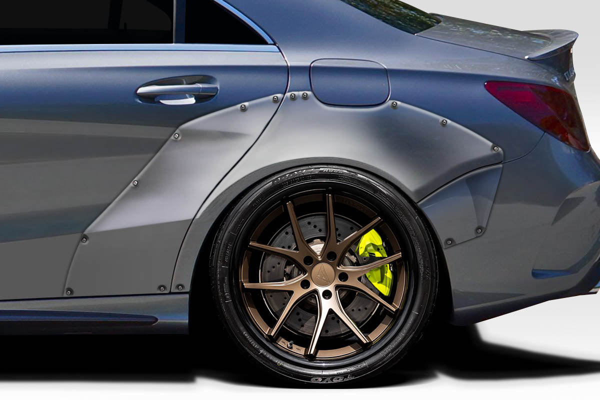 Get the Stunning 2014 - 2015 Mercedes CLA Class C117 CLA45 Duraflex Facta Rear Fender Flares Set of 6 Pieces