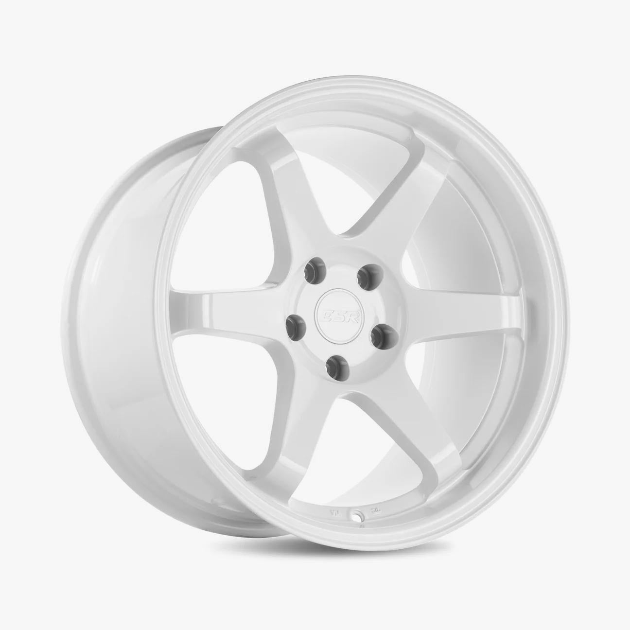 ESR SR07 Gloss White Wheels - 18x8.5, 5x120 (Custom Drill) ET30 - Stunning & Customizable!