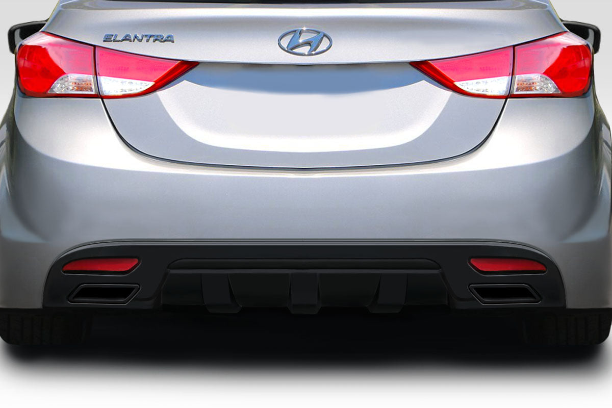 Upgrade Your 2011 - 2013 Hyundai Elantra with Duraflex SQR Rear Diffuser (1 Piece)
