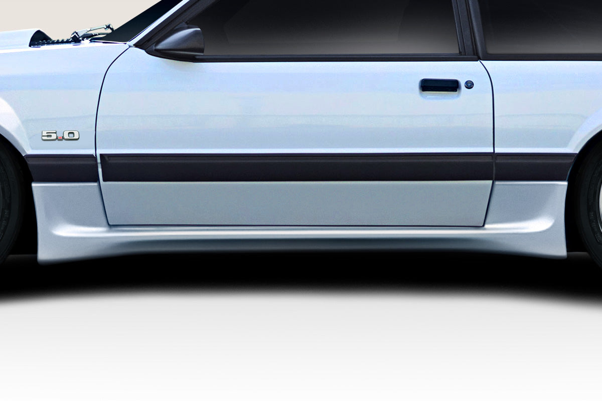 Get Your 1979 - 1993 Ford Mustang Stylish with Duraflex Apex Aero 2 - Piece Side Skirts