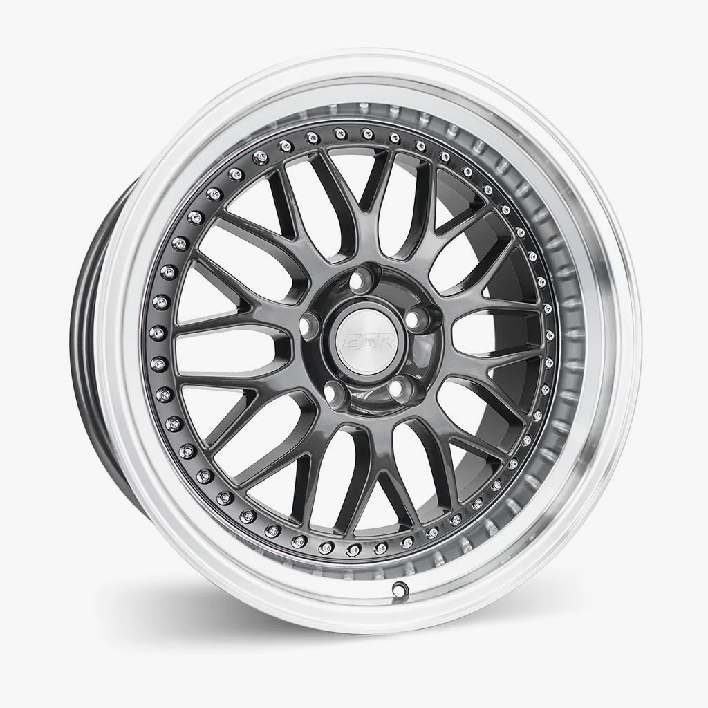 ESR SR01 19x8.5 5x115 (Custom Drill) ET30 Gunmetal / Machined Lip - Stunning Custom Wheels!