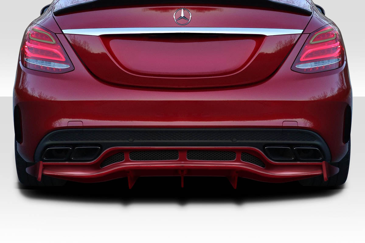 Revitalize Your 2015 - 2021 Mercedes C Class W205 with Duraflex Weaver Sport Rear Diffuser (3 Pieces)