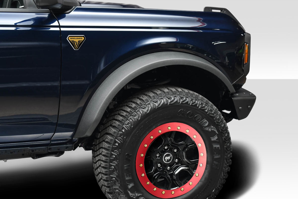 Unleash Your 2021 - 2023 Ford Bronco with Duraflex Bigfoot Front Fender Flares - 2 Pieces!