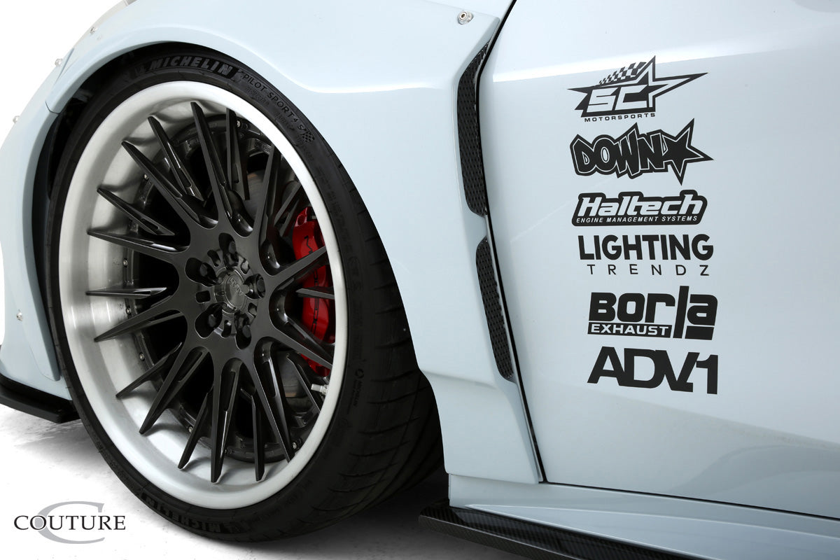 Revamp Your 2020 - 2023 Chevrolet Corvette C8 with Duraflex Gran Veloce Wide Body Front Fender Flares - 4 Piece Set!