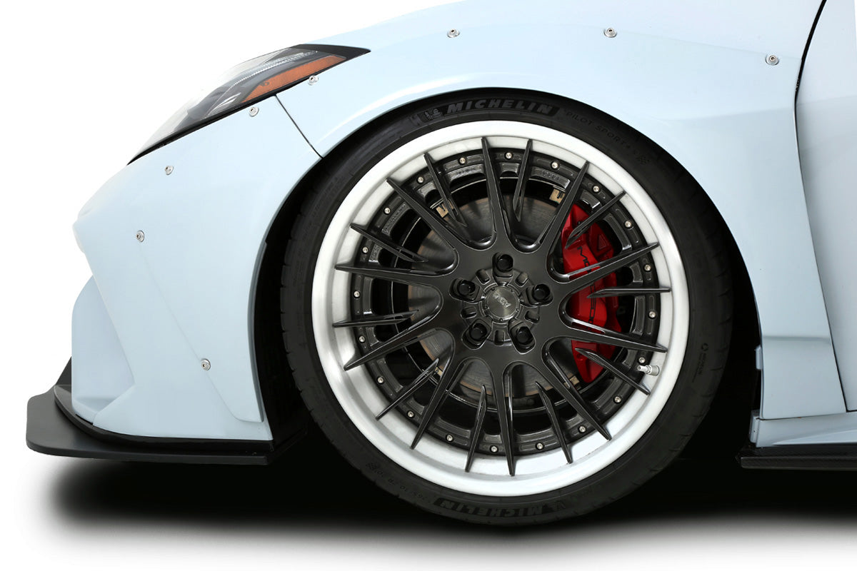 Revamp Your 2020 - 2023 Chevrolet Corvette C8 with Duraflex Gran Veloce Wide Body Front Fender Flares - 4 Piece Set!