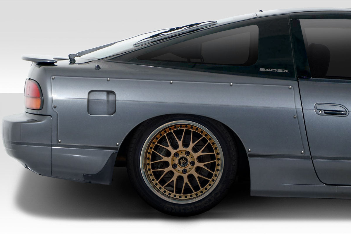 Upgrade Your 1989 - 1994 Nissan 240SX S13 HB with Duraflex D1 Sport 30MM Rear Fender Flares - 3 Piece Set!