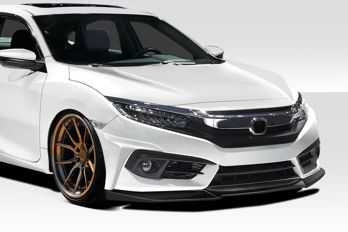 Rev Up Your 2016 - 2018 Honda Civic with Duraflex Yoka 3 - Piece Front Lip Spoiler Air Dam!