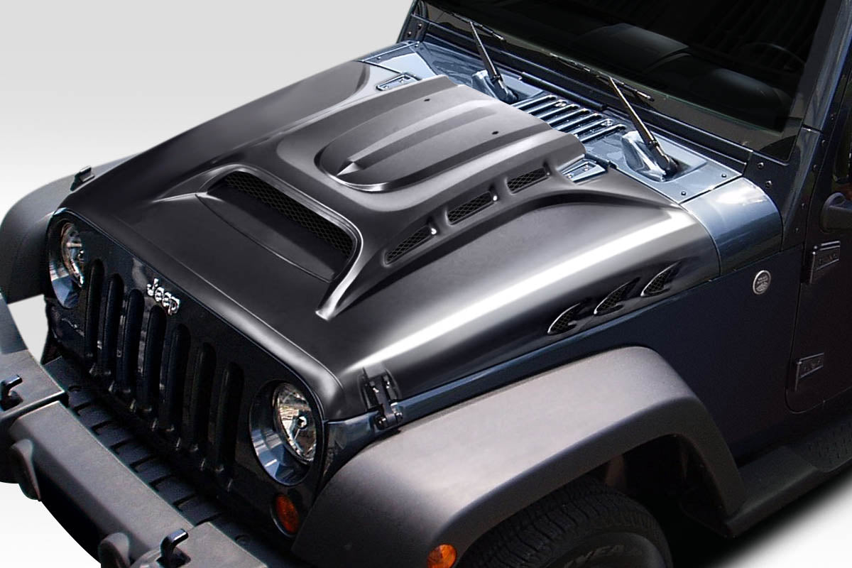Revamp Your 2007 - 2018 Jeep Wrangler JK with Duraflex Avenge Vented Hood!