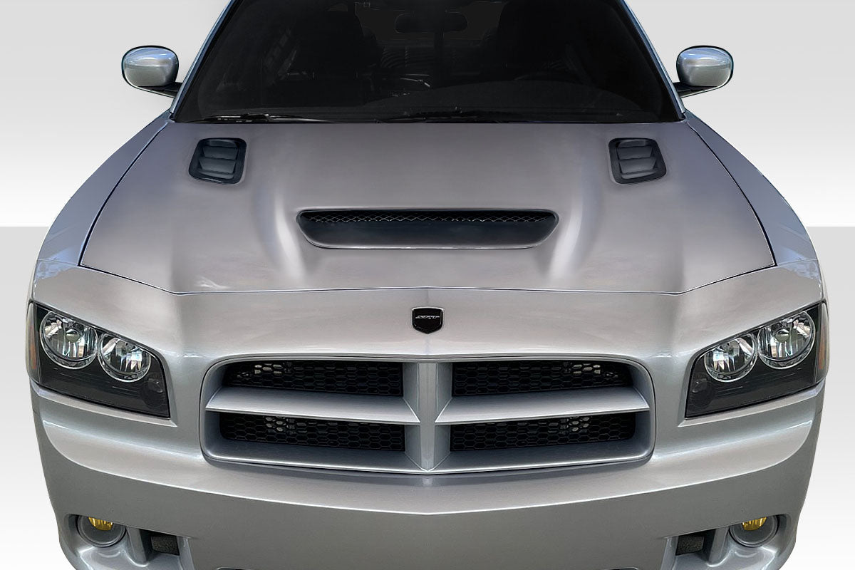 Get the Stunning 2006 - 2010 Dodge Charger Duraflex Hellcat Redeye Look Hood - Single Piece Now!