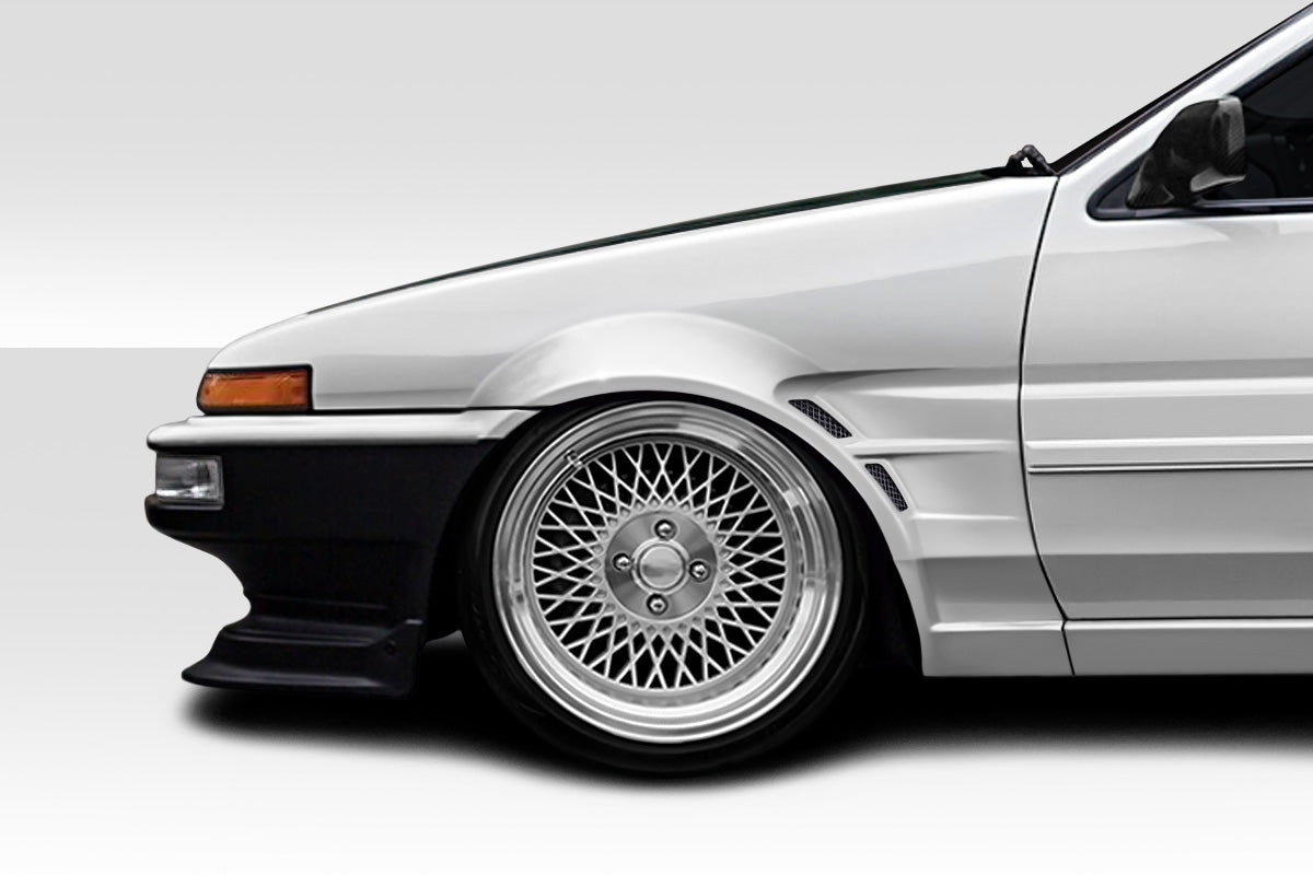 Revitalize Your 1984 - 1987 Toyota Corolla 2DR/HB with Duraflex D1 Sport 25MM Front Fenders (2 Piece Set)
