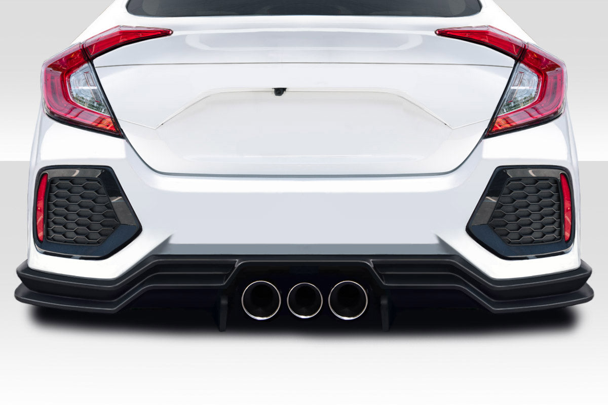 Revamp Your 2016 - 2021 Honda Civic 4DR with Duraflex Broman 3 - Piece Rear Lip Spoiler Air Dam