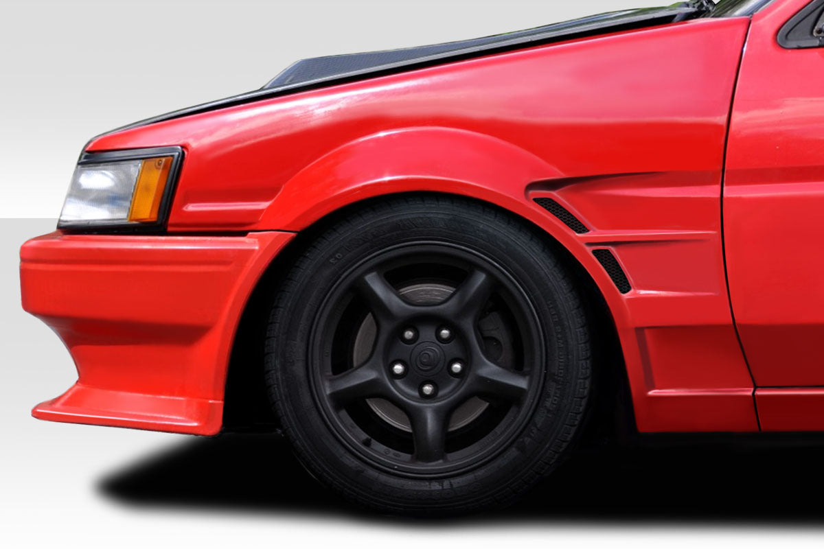 Revamp Your 1984 - 1987 Toyota Corolla Levin 2DR/HB with Duraflex D1 Sport 25MM Front Fenders - 2 Piece Set