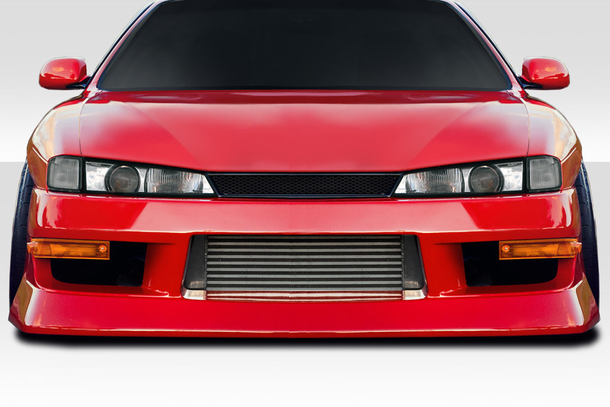 Upgrade Your 1997 - 1998 Nissan 240SX S14 with Duraflex B Sport V3 Front Bumper Cover!