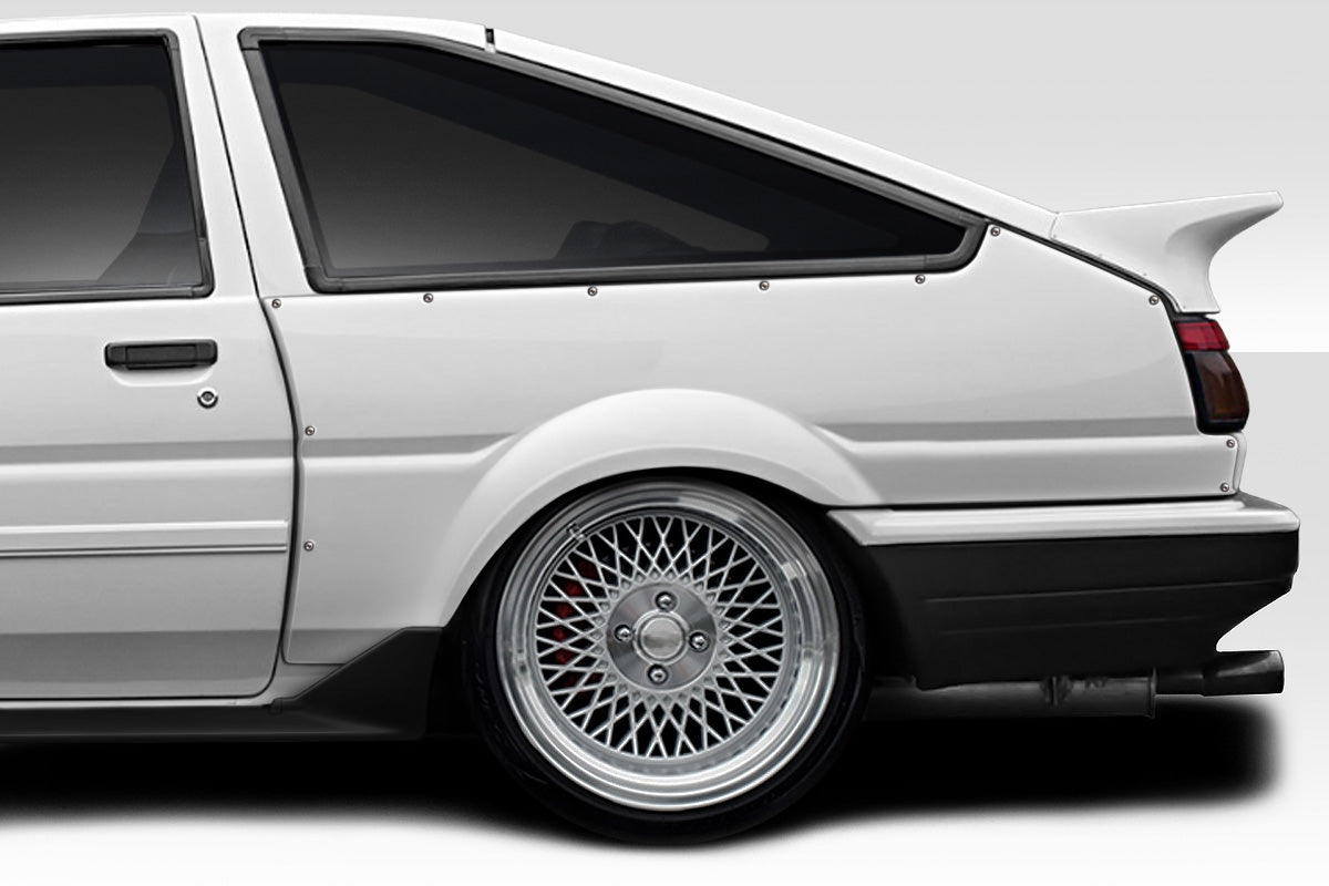 Rev Up Your 1984 - 1987 Toyota Corolla HB with Duraflex D1 Sport 40MM Rear Fender Flares - 3 Piece Set