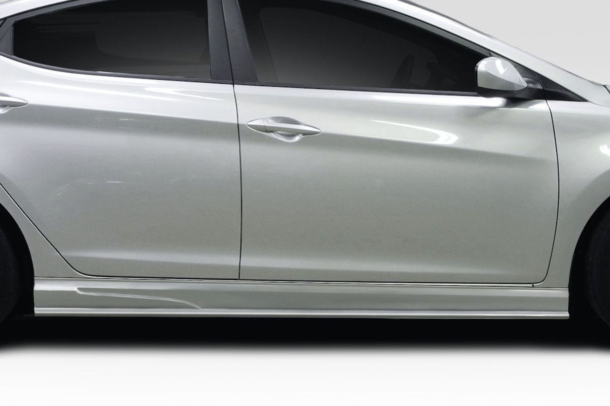Unleash Style! 2011 - 2013 Hyundai Elantra Duraflex SQR 2 - Piece Side Skirts