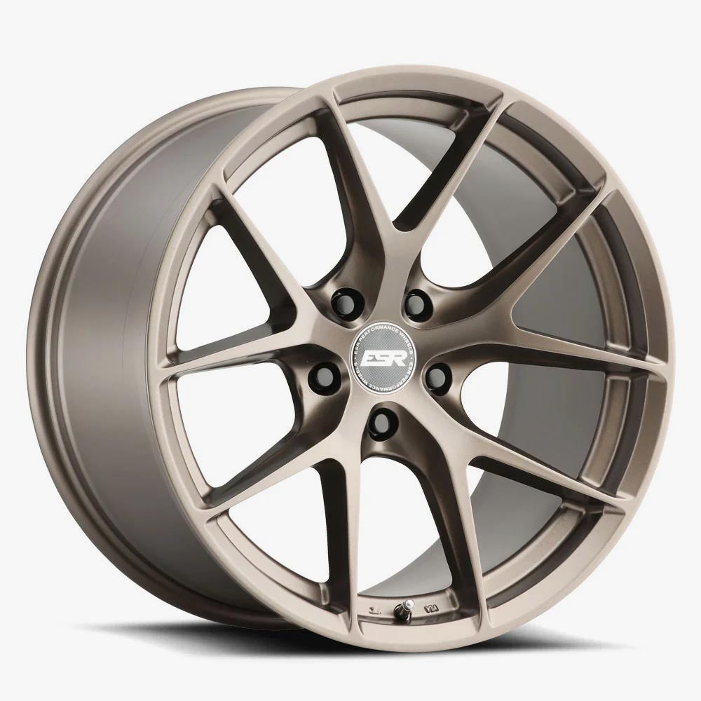 ESR RF2 18x8.5 5x114.3 Custom Drill ET30 Matte Bronze Wheels - A Must - Have!