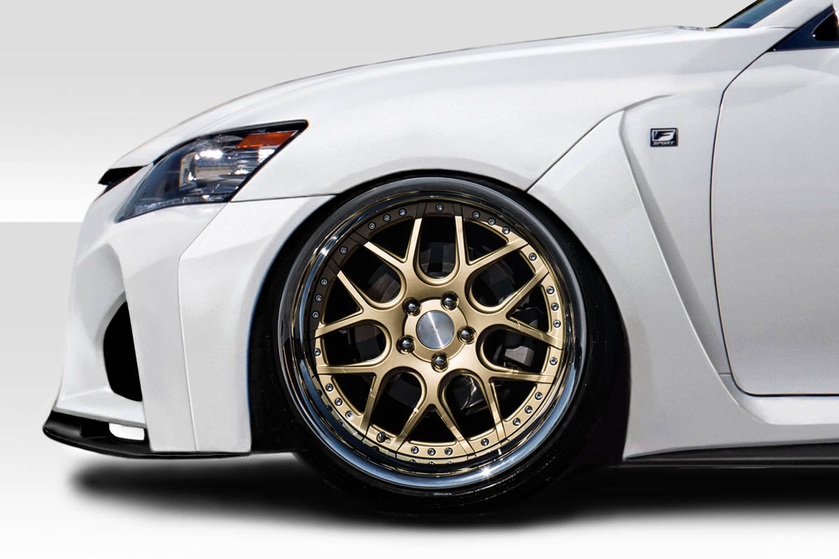 Upgrade Your 2013 - 2015 Lexus GS Series (G200, GS300, GS350, GS450, GS450H) with Duraflex AM Design Wide Body Front Fenders - 4 Piece Set!