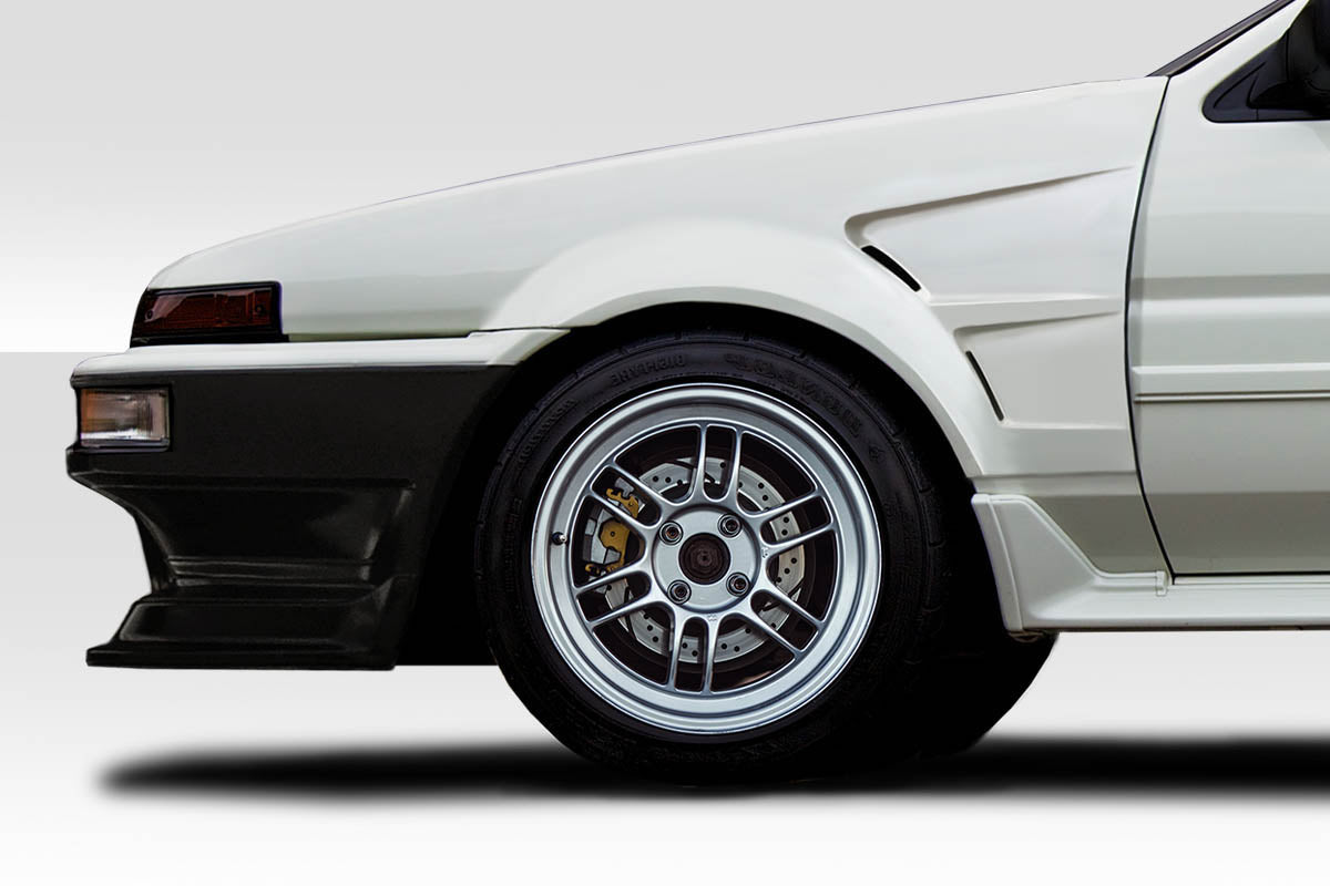 Rev Up Your 1984 - 1987 Toyota Corolla 2DR/HB with Duraflex D1 Sport 30MM Front Fenders - 2 Piece Set!