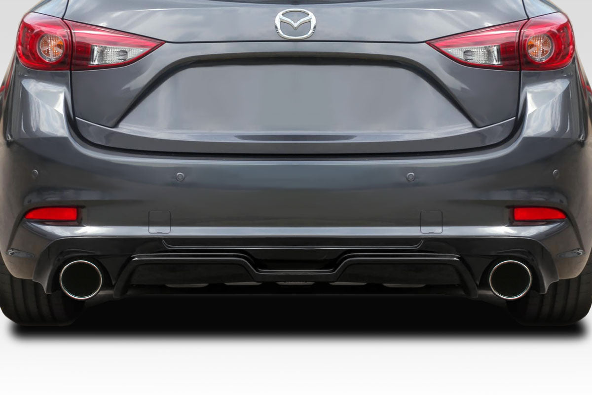 Enhance Your 2017 - 2018 Mazda 3 5dr Hatchback with Duraflex MKS One - Piece Rear Diffuser
