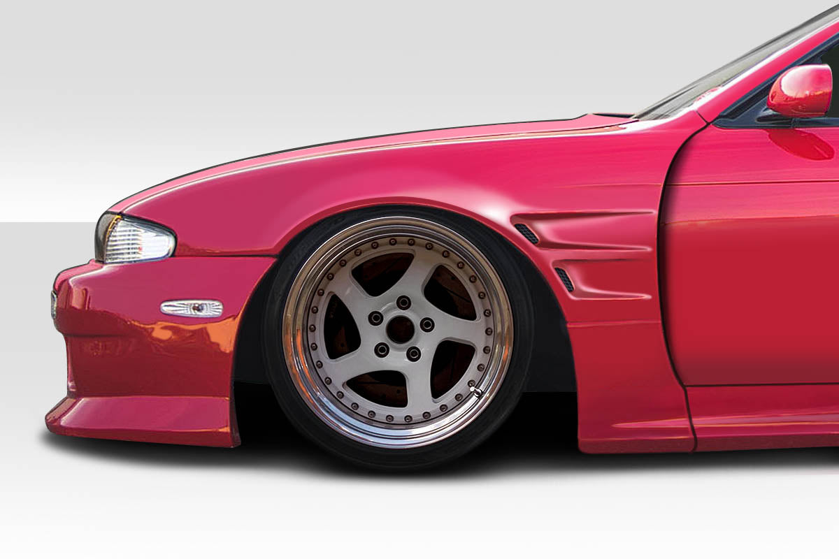 Get the Stunning 1995 - 1996 Nissan 240SX S14 Duraflex D1 Sport 30MM Front Fenders (2 - Piece Set)